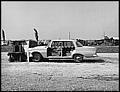 Sicherheitsentwicklung bei Mercedes-Benz, erster Mercedes-Benz Crashtest am 10. September 1959. Mit diesem Frontalaufprall eines Fahrzeugs der Baureihe W 111 (1959 bis 1965) beginnen die Crashtests von Mercedes Benz.